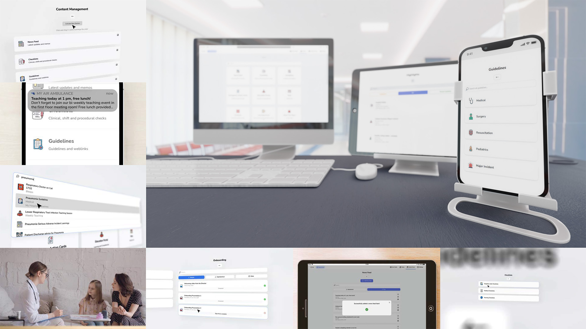 clean medical technology interface